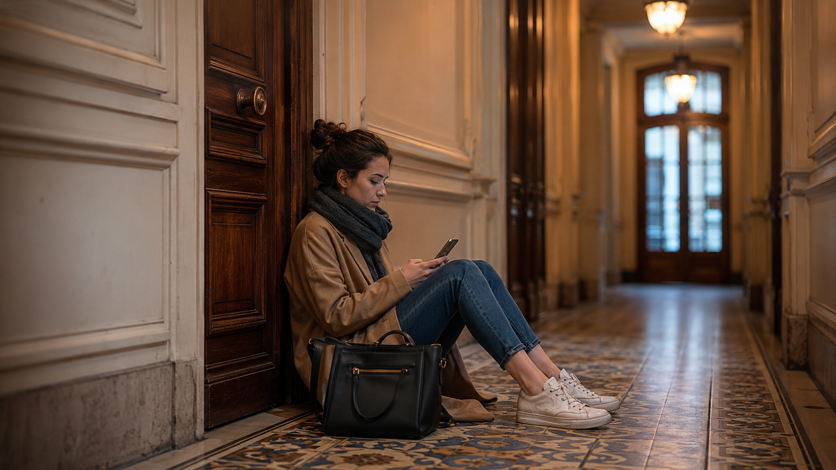 Ouverture fine d'une porte claquée par un serrurier